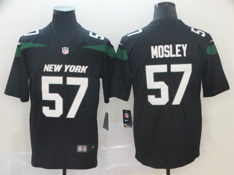 Men New York Jets 57 Mosley Black Nike Vapor Untouchable Limited NFL Jersey